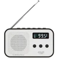 Adler FM-radio med PPL og LCD-skjerm