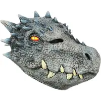 Ghoulish Hvit Dragemaske