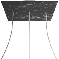 Creative Cables Kroq403lf104 Xxl Rose-one Square Marquina Marmor Rose-sett