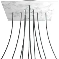 Creative Cables Kroq4010f105 Xxl Rose-one Square Carrara Marmor Rosesett