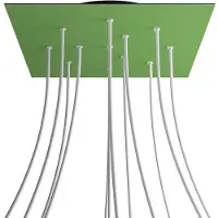 Creative Cables Krovnq4012f116 Xxl Rose-one Square Green Meadow Rosesett
