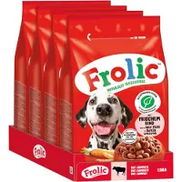 Frolic okse, gulrøtter + korn - 6 kg (4 x 1,5 kg)