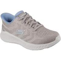 SKECHERS Go Walk Now Khloe Slip-ins Casual Shoes Women Taupe/Blue 38