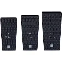 Wellhome Rato 11.4x26.6x49l Set S Blomsterpotte 3 Enheter