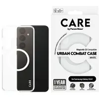 CARE by PanzerGlass Flagship Case Transparent Urban Combat w. White QI Compatible Samsung Galaxy S24+