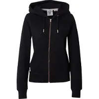 Superdry for woman. W2012477A Sweatshirt Essential Logo Ziphood HB black (S), Casual, Cotton
