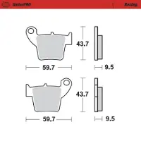 Moto-Master Honda/tm Racing 094311 Sintrede Bremseklosser