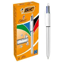 BIC Shine Retractil Medium Tip 1.00mm Multicolor Penn 12 Enheter