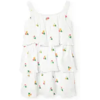 Boboli Bambula Floral Ermeløs Kjole