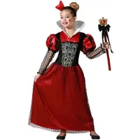 Atosa Dronning Hjerter Barn Kostyme