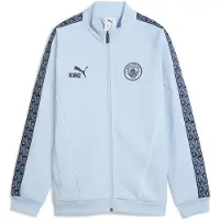 Puma Manchester City KING Anthem Jacket Youth, Clothing, Silver Sky/Deep Navy, 15-16Y