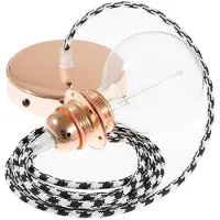 Creative Cables Rp04 50 Cm Hengelampe Pendel For Lampeskjerm