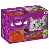 Mars Whiskas Multipakke Klassisk Kjøtt 12x85g Kattesnacks 4 Enheter