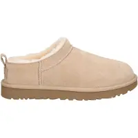 Ugg for woman. 1173891 Classic Micro beige ankle boots (40), Leather, Flat, None, Casual