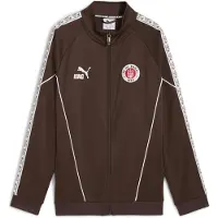 Puma FC St. Pauli KING Anthem Jacket Youth, Clothing, Espresso Brown/White, 13-14Y