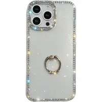 Mtp Products iPhone 16 Pro CrystalGlow Hybrid-deksel med ringholder - gjennomsiktig