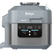Ninja ON400EU, Varmluftsfrityr, 5,7 l, Single/enkelt, Grå, Berøringskontroll, Enkeltstående
