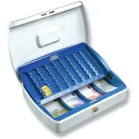 Burg wachter 28730 Pengekasse (B x H x T) 255 x 75 x 200 mm Hvid