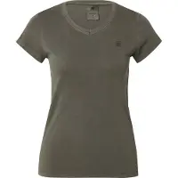 G-Star for woman. D24533-B059-B575 Overdyed Eyben Slim V grey T-shirt (S), Casual, Short sleeve, Organic Cotton, Sustainable