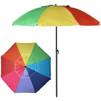 Bigbuy 22/25 Mm Orientable Oxford Aluminium Parasoll 180 Cm