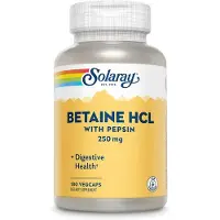 Solaray Betaine Hcl With Pepsin 250mg Enzymes And Digestive Aids Kapsler 180 Enheter
