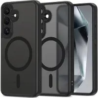 Tech-Protect Samsung Galaxy S25 MagCam-deksel - MagSafe-kompatibel - matt svart
