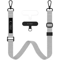 TechProtection C6S 2-i-1-Tau-crossbody-halsreim - Fargestiftgrå