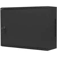 Lanberg WAF1 Series - Rack skap - 540 x 200, low profile, assembled - veggmonterbar - svart, RAL 9004 - 4U - 19