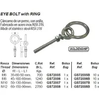 Goldenship Øyebolt&ring 10 Enheter