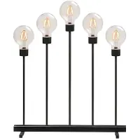 Konstsmide El-lysestake 5 lys met. 54 cm