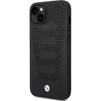 BMW Etui BMHCP14S22RPSK iPhone 14 6,1" svart/svart Skinnseter Mønster