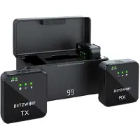 BlitzWolf trådløs mikrofon, BW-SX63, 1000 mAh (svart)