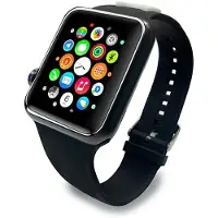 Karl Lagerfeld KLAWLSLCK Apple Klokkerem 42/44 / 45mm svart / svart rem Silikon Choupette Heads
