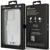 BMW Etui BMHMP14LHCRS iPhone 14 Pro 6,1" gjennomsiktig hardcase Silver Ring MagSafe