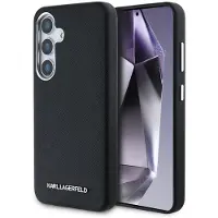 Karl Lagerfeld Samsung Galaxy S25+ Saffiano Metal Logo Deksel - Svart