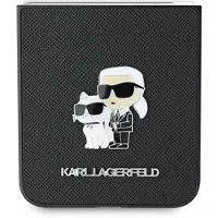 Karl Lagerfeld Saffiano metallnålveske for Samsung Galaxy Z Flip 6 - Svart