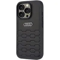 Audi syntetisk lær iPhone 16 Pro 6,3" svart/svart hardcase AU-TPUPCIP16P-GT/D2-BK