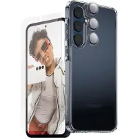 PanzerGlass CARE by Flagship 3in1-etui + glass + linse for Samsung Galaxy A36 5G - gjennomsiktig