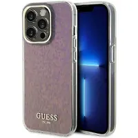 GUESS GUHCP15LHDECMP iPhone 15 Pro 6,1" rosa/rosa hardcase IML Faceted Mirror Disco Iridescent