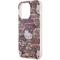 Hello Kitty IML Tags Graffiti-etui for iPhone 15 Pro - rosa