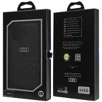 Audi syntetisk lær iPhone 16 6,1" svart/svart hardcase AU-TPUPCIP16-GT/D2-BK