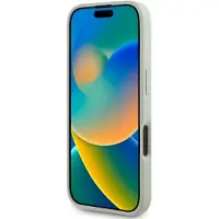GUESS Grained Big 4G Logo Small Classic Logoetui til iPhone 16 - grønn