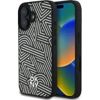DKNY Pu Leather Crosswalk Pattern Magsafe Iphone 16 Telefondeksel