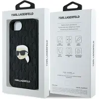 Karl Lagerfeld Monogram Karl Head Pin iPhone 16e Etui - Svart