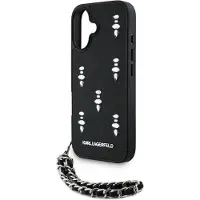Karl Lagerfeld Saffiano Crystals Chain Iphone 16 Telefondeksel