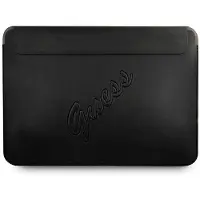 GUESS Saffiano Script-deksel for en 13" bærbar datamaskin - svart