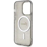 GUESS GUHMP14XHCMCGK iPhone 14 Pro Max 6,7" svart/svart hardcase Glitter Gold MagSafe