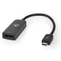 Nedis Ccgb64353bk02 Usb-c Til Displayport F-adapter Usb 3.2 Gen 1 8k Nikkelbelagt 0.2 M 30hz