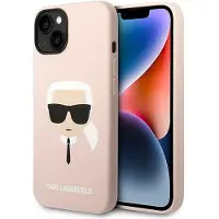 Karl Lagerfeld KLHCP14MSLKHLP iPhone 14 Plus 6,7 "hardcase rosa / rosa silikon Karls hode
