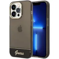 GUESS GUHCP14LHGCOK iPhone 14 Pro 6,1" svart / svart hardcase Gjennomsiktig